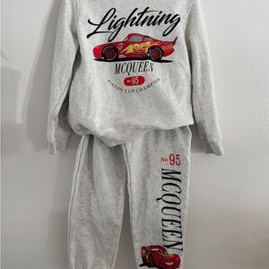 Lightning McQueen Gray Sweatshirt and Pants Set